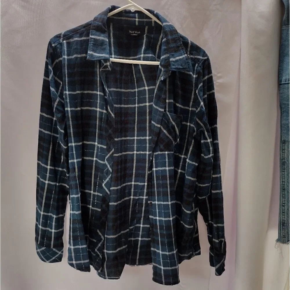 Well worn plaid shirt